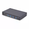 StarTech.com 4 prievadų USB jungiklis klaviatūrai ir pelei su pelės perjungimu, 3,5 mm / USB garsu, TAA atitikmuo