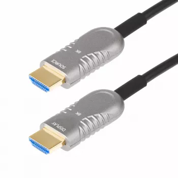 StarTech.com 30,4 m HDMI 2.1 hibridinis aktyvus optinis kabelis (AOC), CMP, plenuminis, 8K itin didelės spartos HDMI 2.1/2.0 šviesolaidinis kabelis, 48 Gbps, 8K 60Hz/4K 120Hz, HDR10+/FRL/TMDS/eARC
