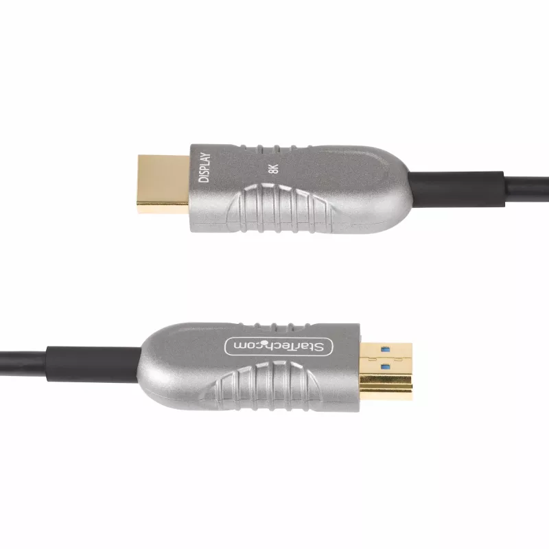StarTech.com 30,4 m HDMI 2.1 hibridinis aktyvus optinis kabelis (AOC), CMP, plenuminis, 8K itin didelės spartos HDMI 2.1/2.0 šviesolaidinis kabelis, 48 Gbps, 8K 60Hz/4K 120Hz, HDR10+/FRL/TMDS/eARC