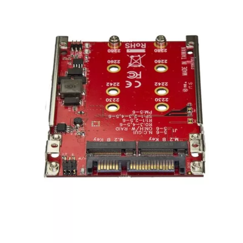 StarTech S322M225R dviejų lizdų M.2 į SATA RAID adapteris 2,5 colio diskų dėklui