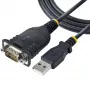 StarTech.com 3ft (1m) USB į Serial kabelis, DB9 vyriškas RS232 į USB keitiklis, Prolific IC, USB į Serial adapteris PLC/Spausdintuvui/Skeneriui/Jungikliui, USB į COM prievado adapteris, Windows/Mac