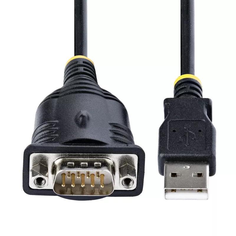 StarTech.com 3ft (1m) USB į Serial kabelis, DB9 vyriškas RS232 į USB keitiklis, Prolific IC, USB į Serial adapteris PLC/Spausdintuvui/Skeneriui/Jungikliui, USB į COM prievado adapteris, Windows/Mac