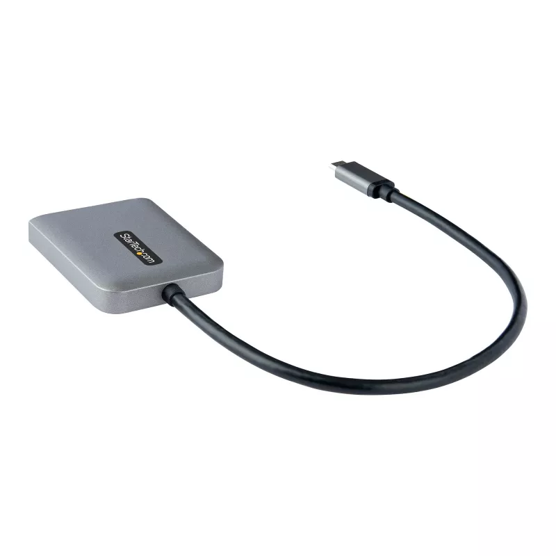 StarTech.com USB-C į dvigubą HDMI MST centras – du HDMI 4K 60Hz – USB Type C kelių monitorių adapteris nešiojamam kompiuteriui su 30cm kabeliu – DP 1.4 kelių srautų perdavimo centras – USB-C į HDMI skirstytuvas