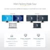StarTech.com USB-C į dvigubą HDMI MST centras – du HDMI 4K 60Hz – USB Type C kelių monitorių adapteris nešiojamam kompiuteriui su 30cm kabeliu – DP 1.4 kelių srautų perdavimo centras – USB-C į HDMI skirstytuvas