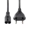 StarTech.com 1m maitinimo laidas nešiojamam kompiuteriui, EU kištukas į C7, 2,5A 250V, 18AWG