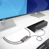 StarTech.com 2 prievadų DisplayPort MST centras, dvigubas 4K 60Hz, DP į 2x DisplayPort monitoriaus adapteris, DP 1.4 kelių monitorių vaizdo adapteris, 30 cm įmontuotas laidas, maitinamas per USB, tik Windows