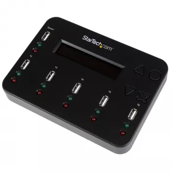 StarTech.com USBDUP15 USB atmintukų kopijavimo ir trynimo įrenginys, 1 į 5, 1,5 GB/min, LCD ekranas