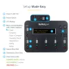 StarTech.com USBDUP15 USB atmintukų kopijavimo ir trynimo įrenginys, 1 į 5, 1,5 GB/min, LCD ekranas