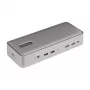 StarTech.com dviejų nešiojamųjų kompiuterių USB-C KVM dokų stotis, dviejų monitorių 4K 60Hz DisplayPort dokas, 5 prievadų USB šakotuvas, GbE, 90W/45W maitinimas dviem nešiojamiesiems, Windows/Mac, 2 pagrindinių KVM dokas - TAA