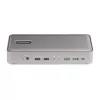 StarTech.com dviejų nešiojamųjų kompiuterių USB-C KVM dokų stotis, dviejų monitorių 4K 60Hz DisplayPort dokas, 5 prievadų USB šakotuvas, GbE, 90W/45W maitinimas dviem nešiojamiesiems, Windows/Mac, 2 pagrindinių KVM dokas - TAA
