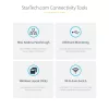 StarTech.com dviejų nešiojamųjų kompiuterių USB-C KVM dokų stotis, dviejų monitorių 4K 60Hz DisplayPort dokas, 5 prievadų USB šakotuvas, GbE, 90W/45W maitinimas dviem nešiojamiesiems, Windows/Mac, 2 pagrindinių KVM dokas - TAA