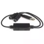 StarTech.com USB į PS/2 adapteris – klaviatūrai ir pelei, 0,435 m, juoda, 1x USB A, 2x DIN 6, 46 g, 142 mm, 175 mm