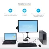 StarTech.com 2 prievadų hibridinis USB-A + HDMI ir USB-C KVM jungiklis – vienas 4K 60Hz HDMI 2.0 monitorius – kompaktiškas stalinis ir/arba nešiojamojo kompiuterio HDMI KVM jungiklis – maitinamas per USB – suderinamas su Thunderbolt 3