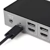 StarTech.com USB-C ir USB-A dokų stotelė - Hibridinė universali trijų monitorių nešiojamojo kompiuterio dokų stotelė su DisplayPort ir HDMI 4K 60Hz - 85W galios tiekimas, 6x USB šakotuvas, GbE, garsas - USB 3.1 Gen 2 10Gbps - TAA