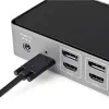 StarTech.com USB-C ir USB-A dokų stotelė - Hibridinė universali trijų monitorių nešiojamojo kompiuterio dokų stotelė su DisplayPort ir HDMI 4K 60Hz - 85W galios tiekimas, 6x USB šakotuvas, GbE, garsas - USB 3.1 Gen 2 10Gbps - TAA