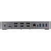 StarTech.com USB-C ir USB-A dokų stotelė - Hibridinė universali trijų monitorių nešiojamojo kompiuterio dokų stotelė su DisplayPort ir HDMI 4K 60Hz - 85W galios tiekimas, 6x USB šakotuvas, GbE, garsas - USB 3.1 Gen 2 10Gbps - TAA