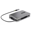 StarTech.com USB-C dviejų monitorių kelių prievadų adapteris iki 4K 60Hz USB-C DP Alt Mode vaizdo išvestis ir HDMI 2.0, arba 1080p VGA, 100W PD perdavimas, USB Type C mini dokas, USB-C dokavimo stotelė, MST šakotuvas