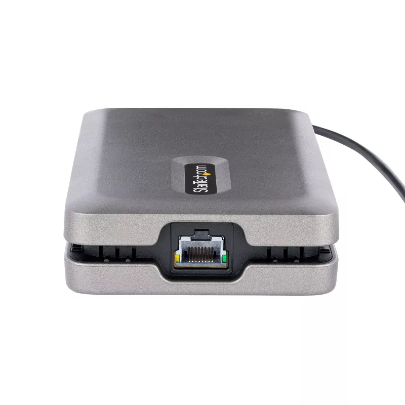 StarTech.com USB-C dviejų monitorių kelių prievadų adapteris iki 4K 60Hz USB-C DP Alt Mode vaizdo išvestis ir HDMI 2.0, arba 1080p VGA, 100W PD perdavimas, USB Type C mini dokas, USB-C dokavimo stotelė, MST šakotuvas