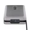 StarTech.com USB-C dviejų monitorių kelių prievadų adapteris iki 4K 60Hz USB-C DP Alt Mode vaizdo išvestis ir HDMI 2.0, arba 1080p VGA, 100W PD perdavimas, USB Type C mini dokas, USB-C dokavimo stotelė, MST šakotuvas