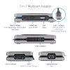 StarTech.com USB-C dviejų monitorių kelių prievadų adapteris iki 4K 60Hz USB-C DP Alt Mode vaizdo išvestis ir HDMI 2.0, arba 1080p VGA, 100W PD perdavimas, USB Type C mini dokas, USB-C dokavimo stotelė, MST šakotuvas
