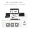 StarTech.com USB-C dviejų monitorių kelių prievadų adapteris iki 4K 60Hz USB-C DP Alt Mode vaizdo išvestis ir HDMI 2.0, arba 1080p VGA, 100W PD perdavimas, USB Type C mini dokas, USB-C dokavimo stotelė, MST šakotuvas