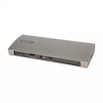 StarTech.com Thunderbolt 4 dokų stotis, 96W galios tiekimas, vienas 8K / du monitoriai 4K 60Hz, 3xTB4/USB4 prievadai, 4xUSB-A, SD, GbE, Thunderbolt 4 dokų stotis, skirta Windows arba TB3 MacBook, 0,8 m kabelis