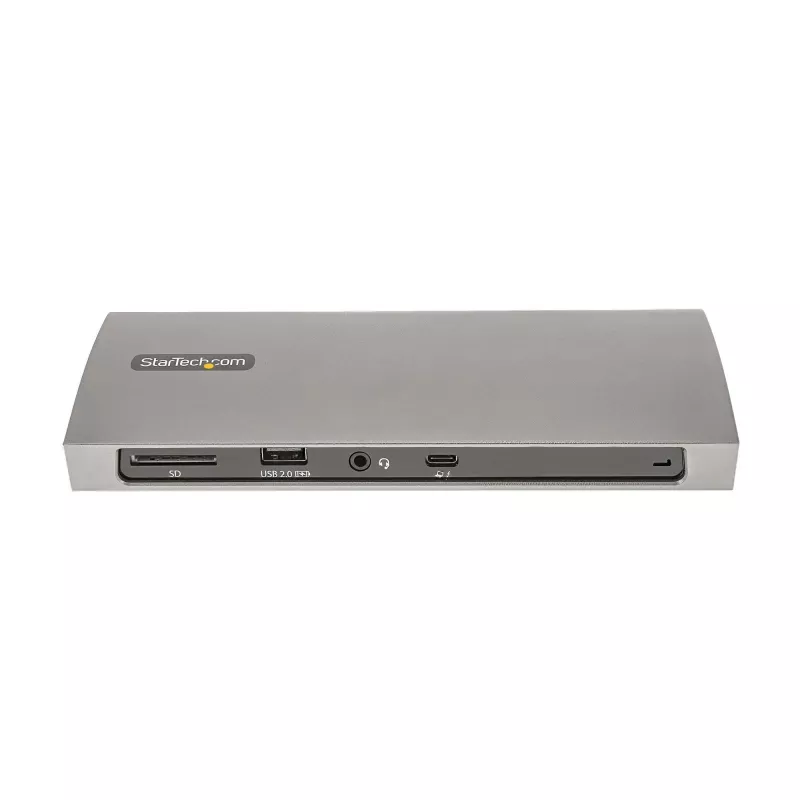 StarTech.com Thunderbolt 4 dokų stotis, 96W galios tiekimas, vienas 8K / du monitoriai 4K 60Hz, 3xTB4/USB4 prievadai, 4xUSB-A, SD, GbE, Thunderbolt 4 dokų stotis, skirta Windows arba TB3 MacBook, 0,8 m kabelis