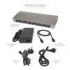 StarTech.com Thunderbolt 4 dokų stotis, 96W galios tiekimas, vienas 8K / du monitoriai 4K 60Hz, 3xTB4/USB4 prievadai, 4xUSB-A, SD, GbE, Thunderbolt 4 dokų stotis, skirta Windows arba TB3 MacBook, 0,8 m kabelis