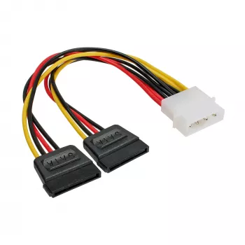 InLine vidinis maitinimo Y laidas 1x 5,25 colio / 2x SATA maitinimui 0,20 m