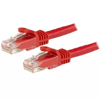 StarTech.com 3m CAT6 Ethernet kabelis - raudonas CAT 6 Gigabit Ethernet laidas - 250MHz 100W PoE RJ45 UTP tinklo/jungiamasis kabelis be užkabinimų su įtempimo mažinimu, individualiai išbandytas