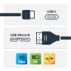 StarTech.com USB-C į Micro-B laidas - M/M - 0,5 m - USB 3.1 (10 Gbps)