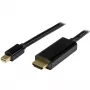 StarTech.com 6ft (2m) Mini DisplayPort į HDMI laidas - 4K 30Hz vaizdas - mDP į HDMI adapterio laidas - Mini DP arba Thunderbolt 1/2 Mac/PC prie HDMI monitoriaus/ekrano - mDP į HDMI keitiklio laidas