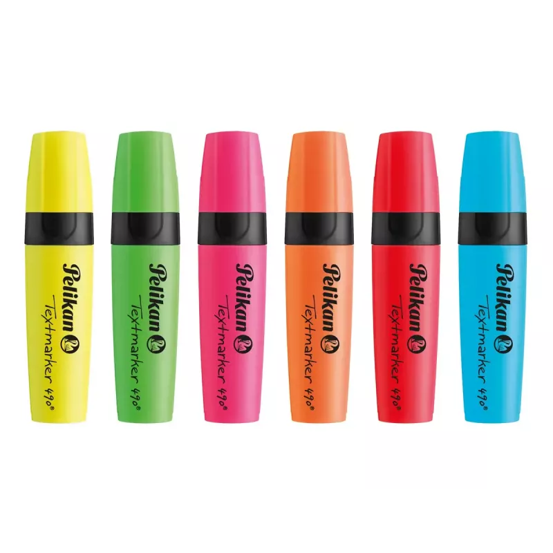 Markeris Pelikan Textmarker 490 įvairiaspalvis 6 vnt.