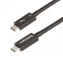 StarTech.com 1,6 pėdų Thunderbolt 4 laidas – 40Gbps – 100W PD – 4K/8K vaizdas – Intel sertifikuotas Thunderbolt laidas – suderinamas su USB 4/Thunderbolt 3/USB 3.2/USB Type-C/DisplayPort