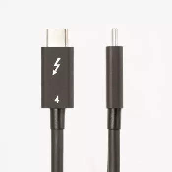 StarTech.com 1,6 pėdų Thunderbolt 4 laidas – 40Gbps – 100W PD – 4K/8K vaizdas – Intel sertifikuotas Thunderbolt laidas – suderinamas su USB 4/Thunderbolt 3/USB 3.2/USB Type-C/DisplayPort