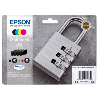 Epson DURABrite Ultra rašalo kasetės, 4 spalvų rinkinys, 35 ml