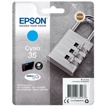 Epson 35 DURABrite Ultra rašalinė kasetė Cyan (C13T35824010)