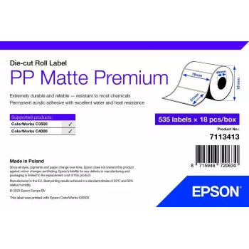 Lipnūs etikečių ritinėliai Epson 7113413 Balti 7,6x5,1 cm