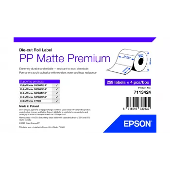 Epson 7113424 lipnūs etikečių ritiniai, balti, 21 x 10,5 cm, 1036 vnt.