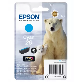 Epson Claria Premium Original kasetė Cyan 26 C13T26124012