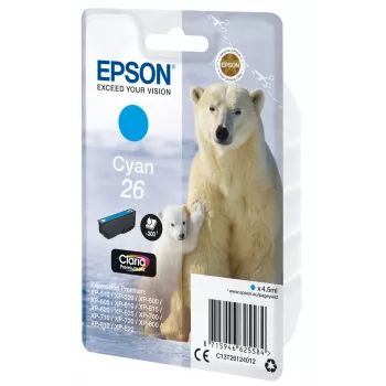 Epson Claria Premium Original kasetė Cyan 26 C13T26124012