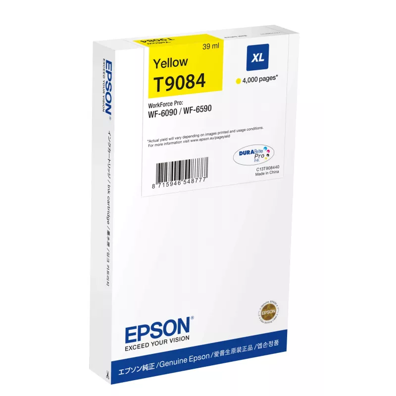 Epson C13T90844N kasetė 1 vnt. Originali didelės talpos (XL) geltona