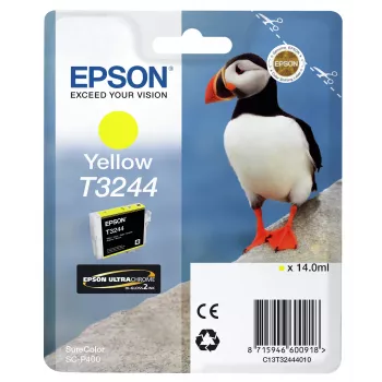 Rašalinė kasetė Epson T3244 geltona