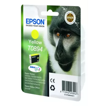 Epson Monkey Singlepack Geltona T0894 DURABrite Ultra rašalo kasetė