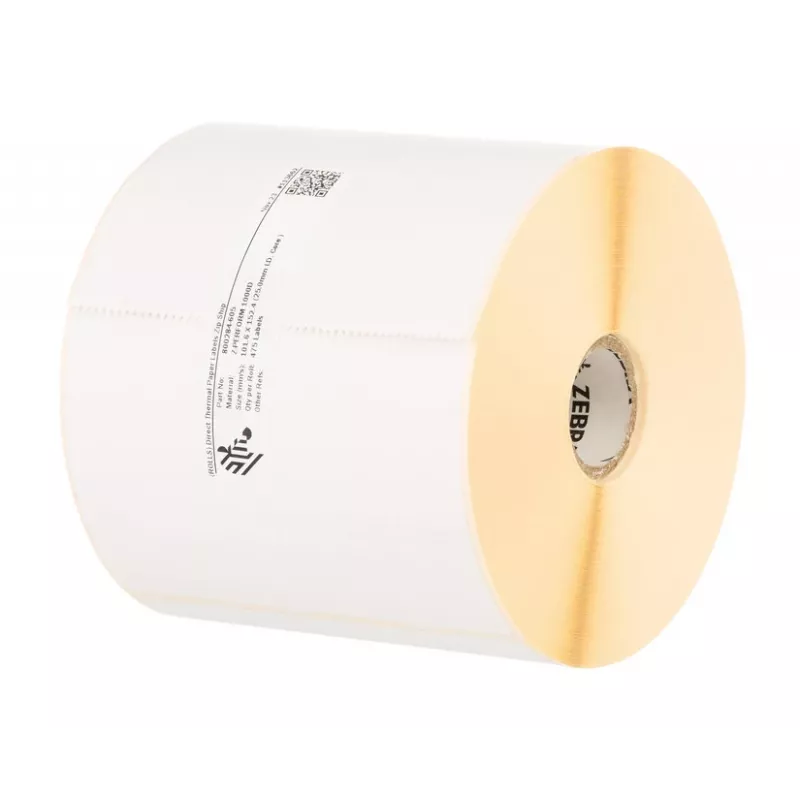 Zebra Z-Perform 1000D Balti lipnūs etikečių ritiniai, 102 x 152 mm, 475 vnt./ritinyje
