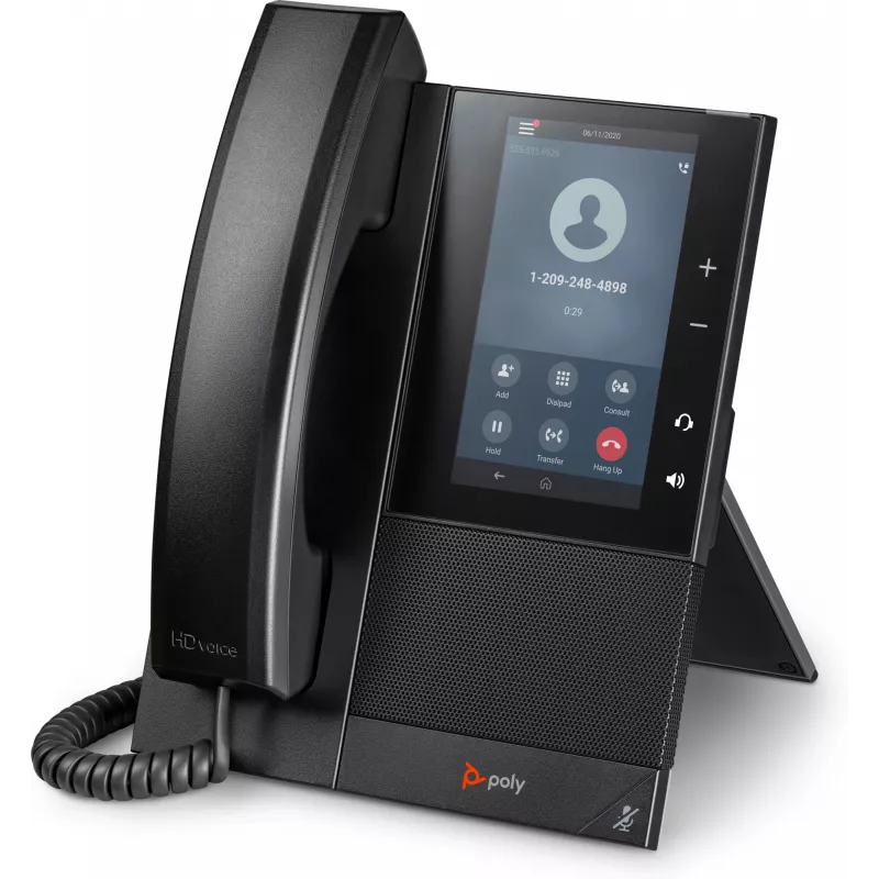 HP Poly CCX 500 verslo medijos telefonas su Open SIP ir PoE