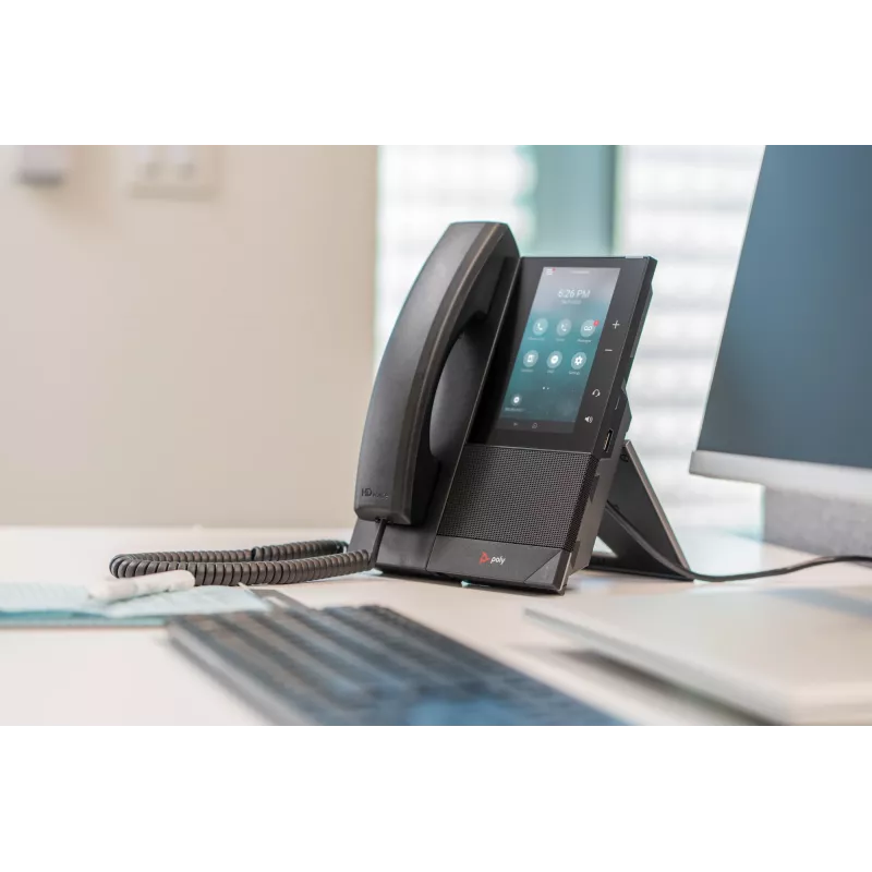 HP Poly CCX 500 verslo medijos telefonas su Open SIP ir PoE
