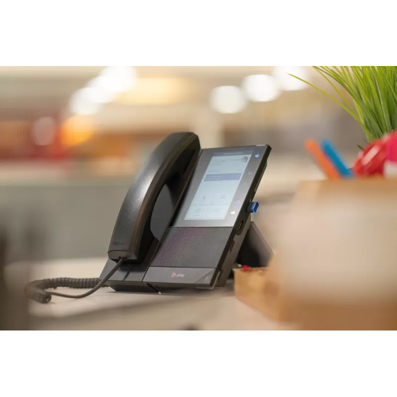 HP Poly CCX 500 verslo medijos telefonas su Open SIP ir PoE