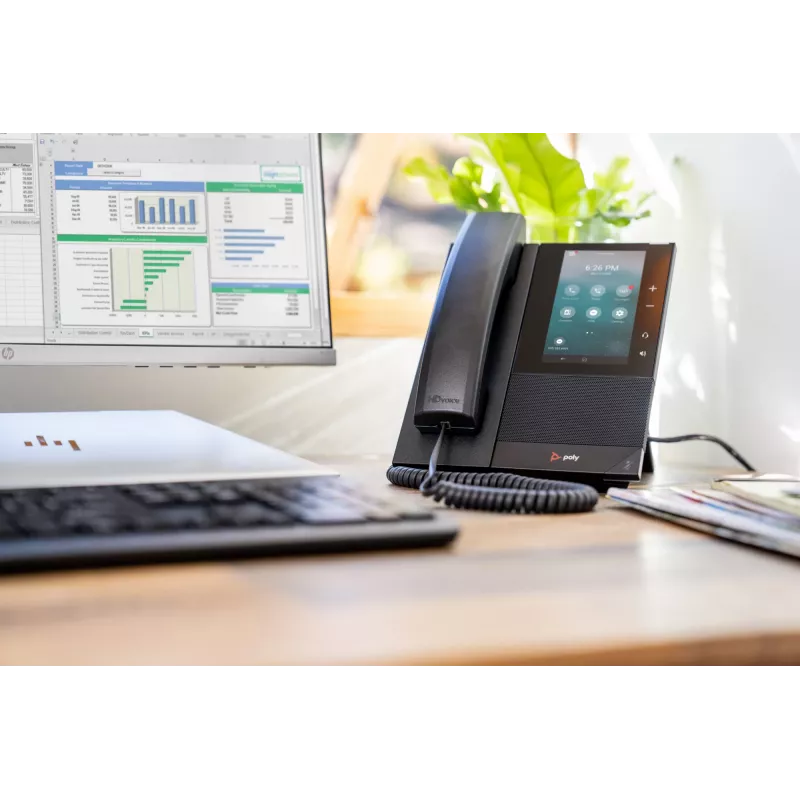 HP Poly CCX 500 verslo medijos telefonas su Open SIP ir PoE