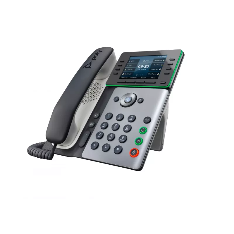 IP telefonas HP Poly Edge E300 su PoE, IPS ekranu